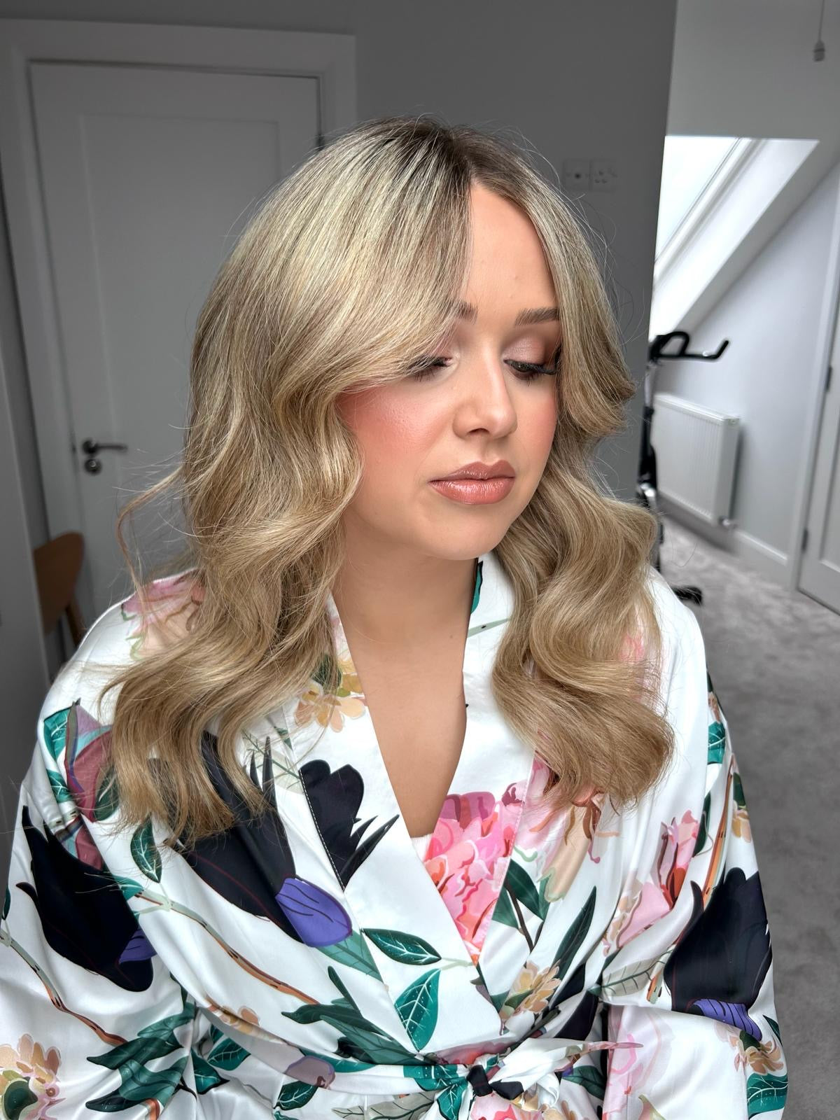 Floral Kimono in White